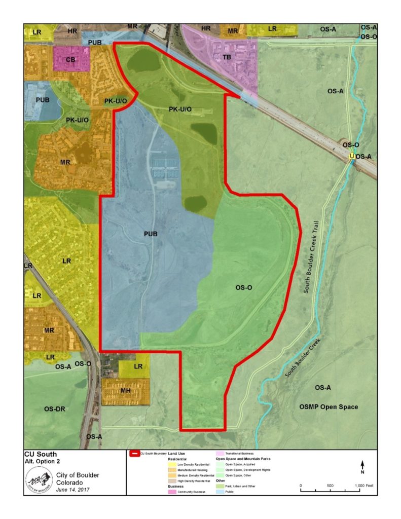 Approved CU South Land Use Designations Map