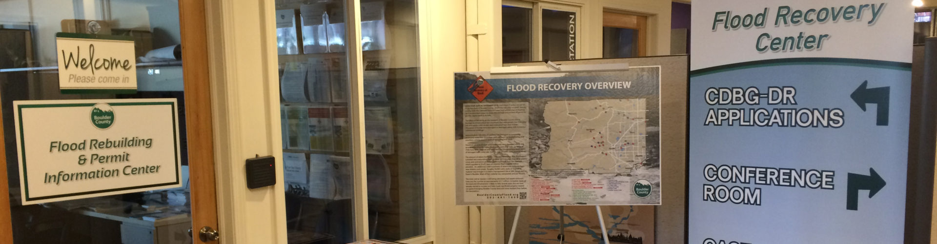 Flood Rebuilding and Permit Information Center banner