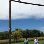 Teens at an outdoor ropes course