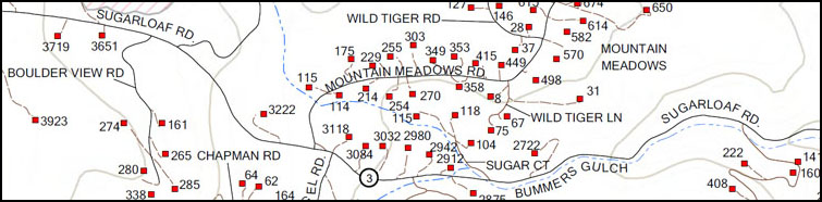 Mountain address map image