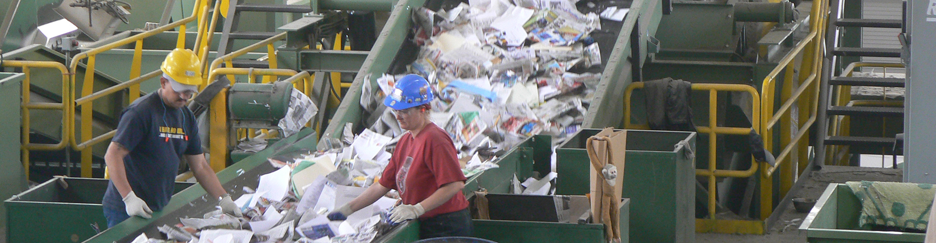 Single-stream recycling at the Recycling Center
