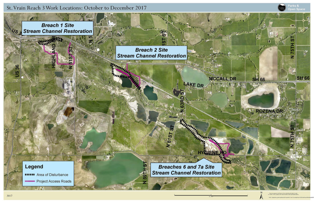 St. Vrain Creek Reach 3 Project Area Map