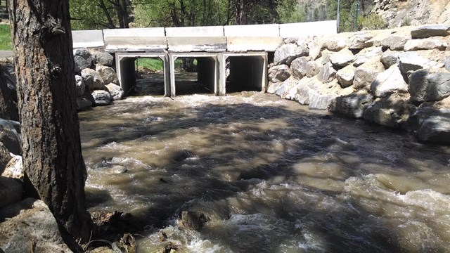 Logan Mill Road temporary culverts in place since 2013 flood