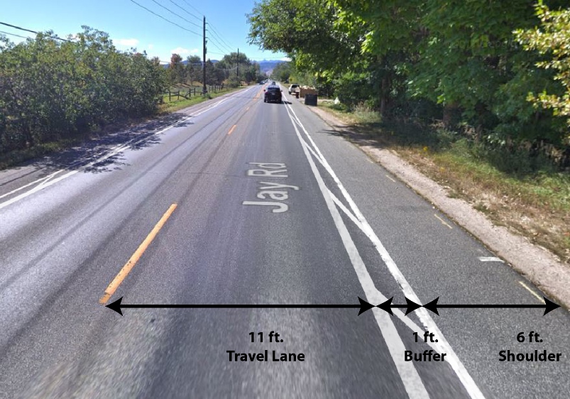 Jay Road proposed safety improvements