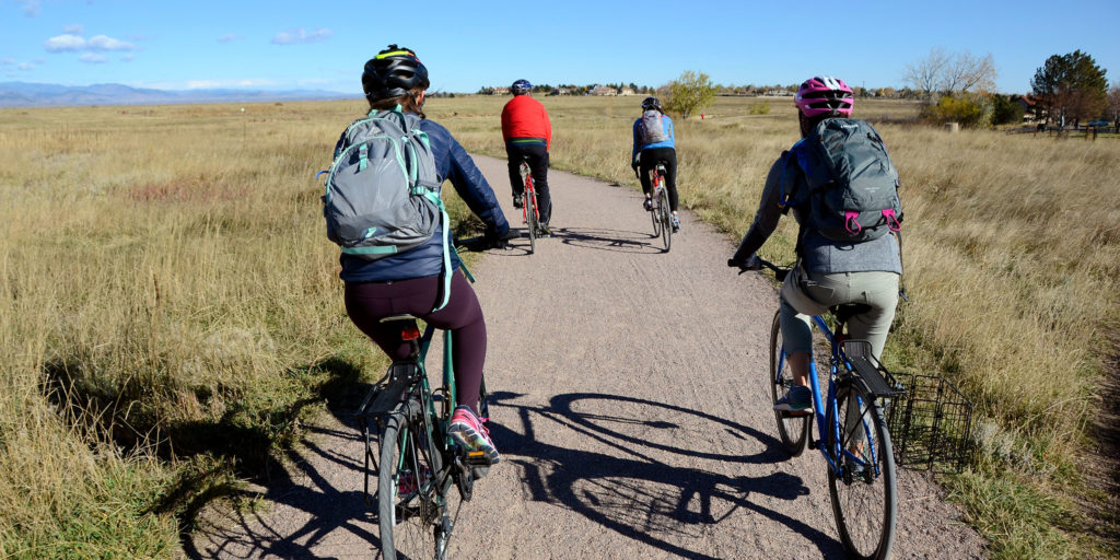 Davidson Mesa Open Space was featured as part of a National Community Planning Month bike tour