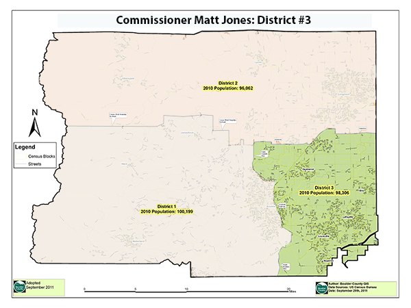 Boulder County District 3 map