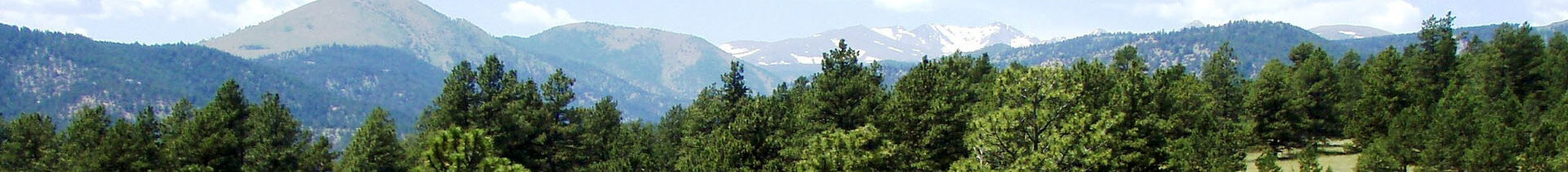 Mountain landscape looking west
