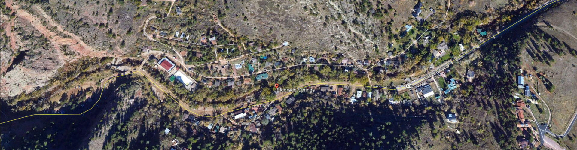 Eldorado Springs aerial image