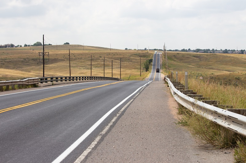 120th Street Reconstruction project - Existing conditions looking south