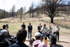 U.S. Fire Service Chief Moore speaks at Heil Ranch Open Space
