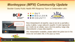 monkeypox community update thumbnail