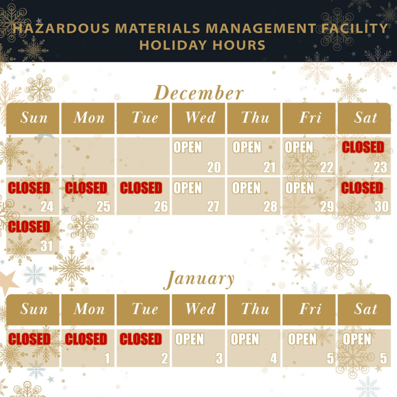 Hazardous Materials Management Facility (HMMF) Boulder County