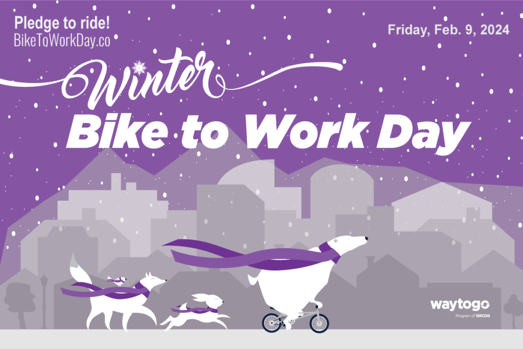 2024 Winter Bike to Work Day graphic
