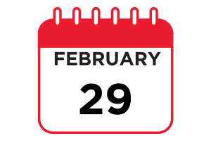 Calendar icon for February 29