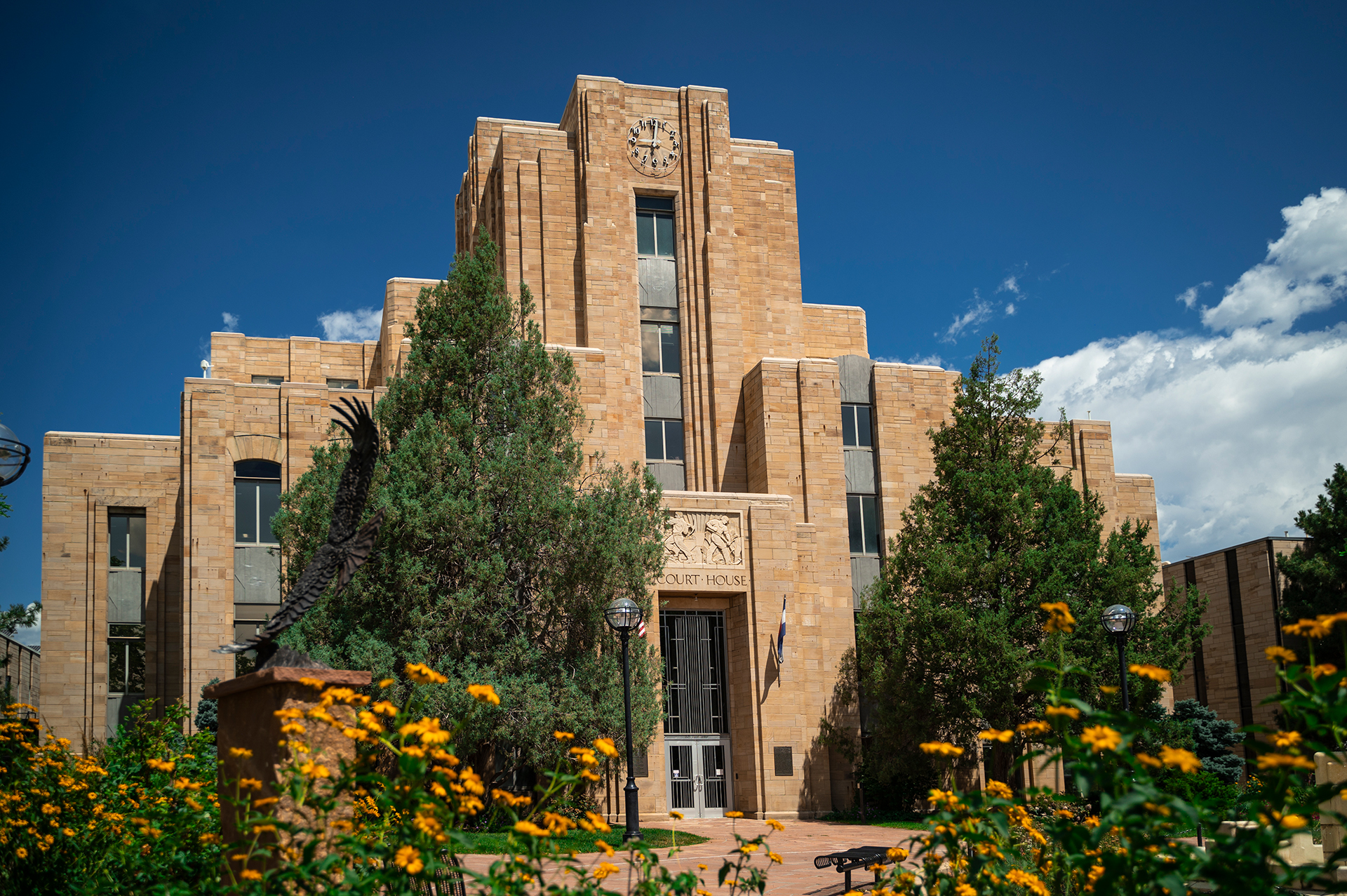 Exterior of the Boulder County Courthouse.