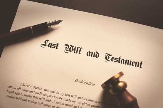 Last Will and Testament concept. Fountain pen, seal on desk