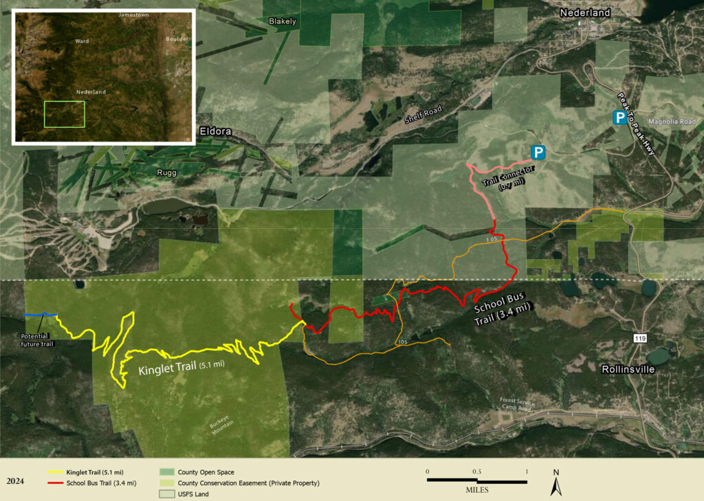 Map of the Kinglet Trail