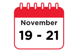 Calendar icon - November 19 - 21