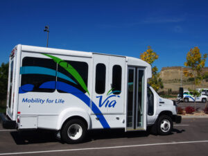 Via Mobility for Life bus to be used for the Boulder Canyon Extra service