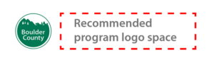 sample of where to put a program logo next to a county logo