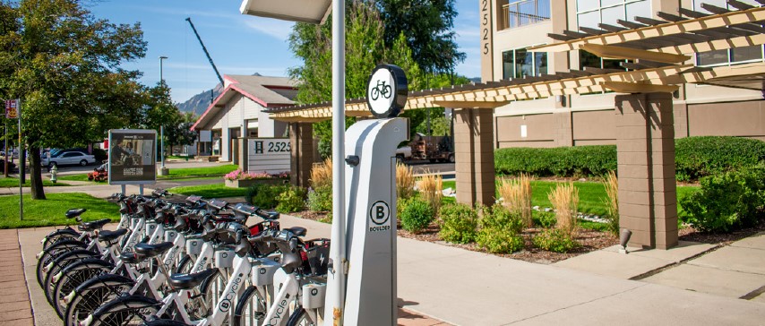 28th Street Boulder County Community HUB B-Cycle station