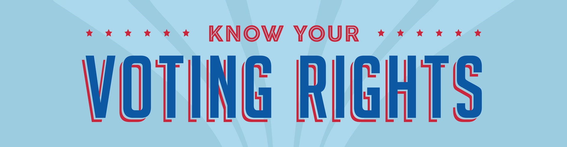 Know your voting rights header image