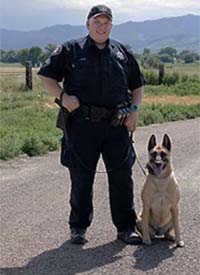 Retired K9 Halo and Deputy Ryan
