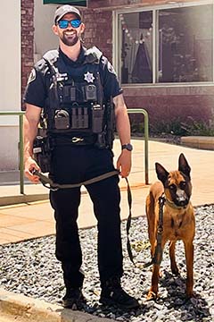 K9 Uri and Deputy Jacob Bauer
