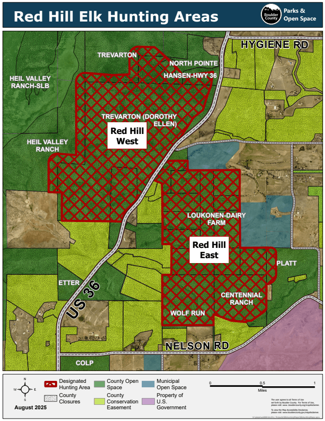 Red Hill Elk Management Area Map