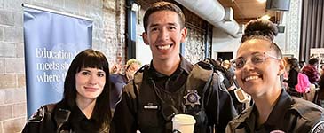 Sheriff Employees at a recruiting event