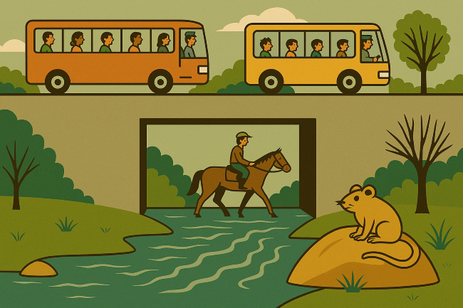 Rendering of new culvert at Baseline Road and Dry Creek