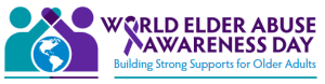 image of world elder abuse awareness day: building strong supports for older adults banner