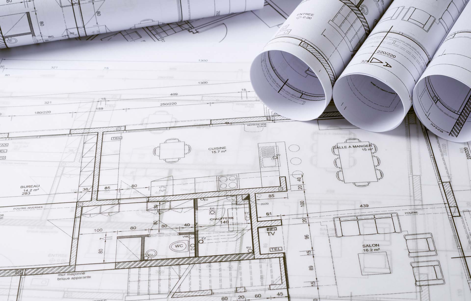 Architectural drawings of a home.