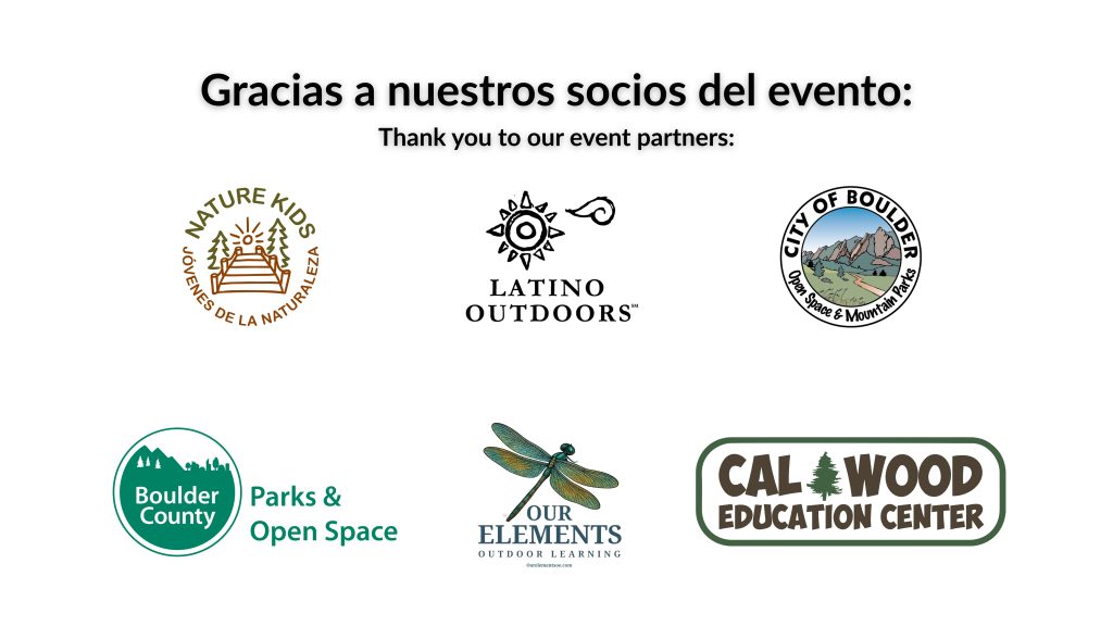 Flyer thanking event sponsors. 