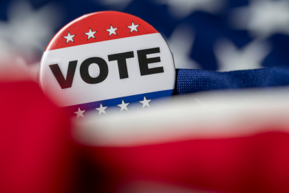 Button that says vote.