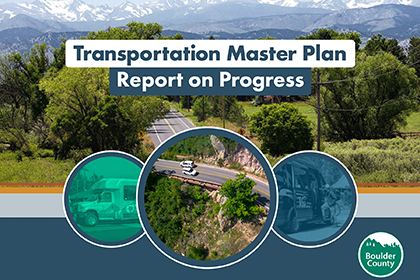 Transportation Master Plan Report on Progress cover.