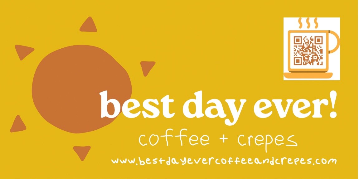 Best Day Ever Coffee and Crepes Logo