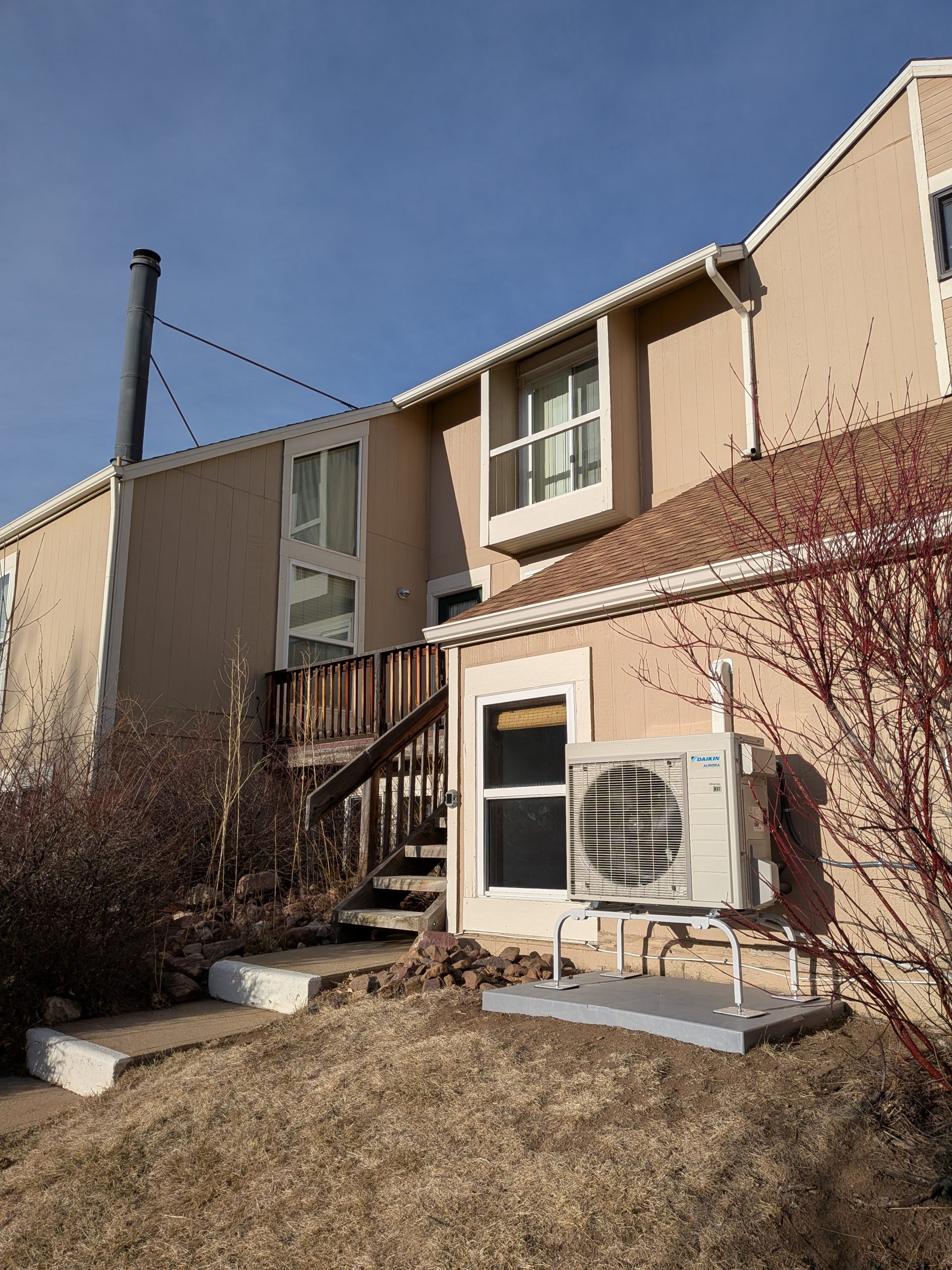 A heat pump installation at an HOA property in Boulder